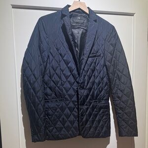 Scotch & Soda Men's Navy Quilted Jacket
